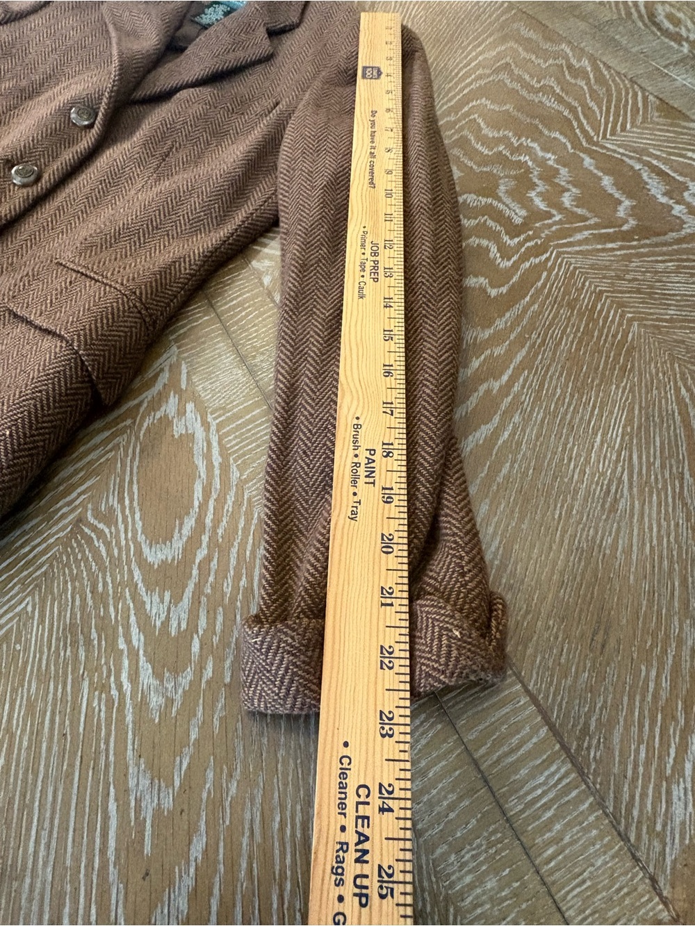 Ralph Lauren Brown Textured Tweed Blazer - Picture 9 of 10